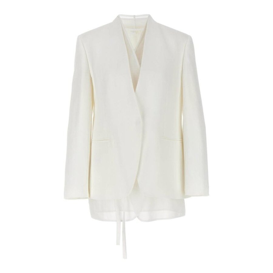 Brunello Cucinelli Off White Tailored Blazer, Brand Size 38 (US Size 4)