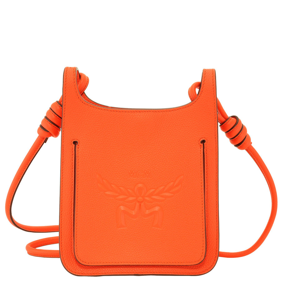 MCM Mini Himmel Hobo Crossbody Bag - Orange