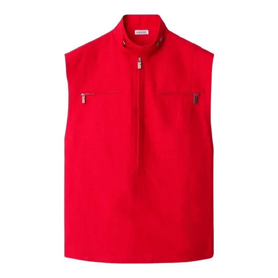 Burberry Red Canvas Vest