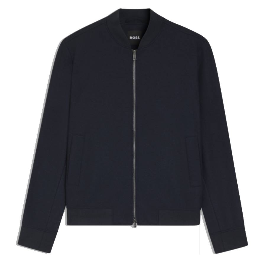 Hugo Boss P-Hanry Stretch Flannel Bomber Jacket