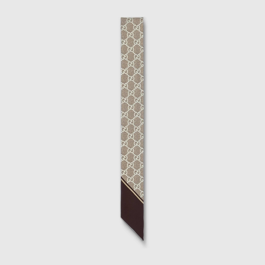 Gucci Printed Silk Ribbon