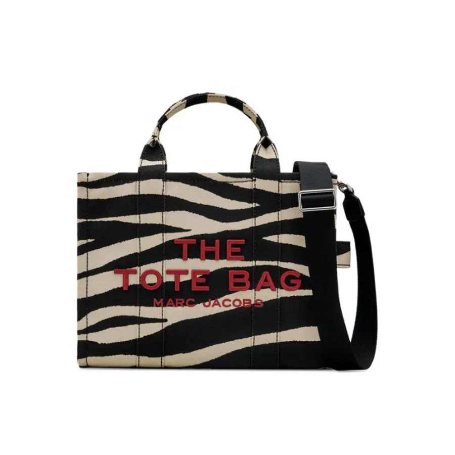 Marc Jacobs The Tote Bag Medium Zebra Canvas Crossbody