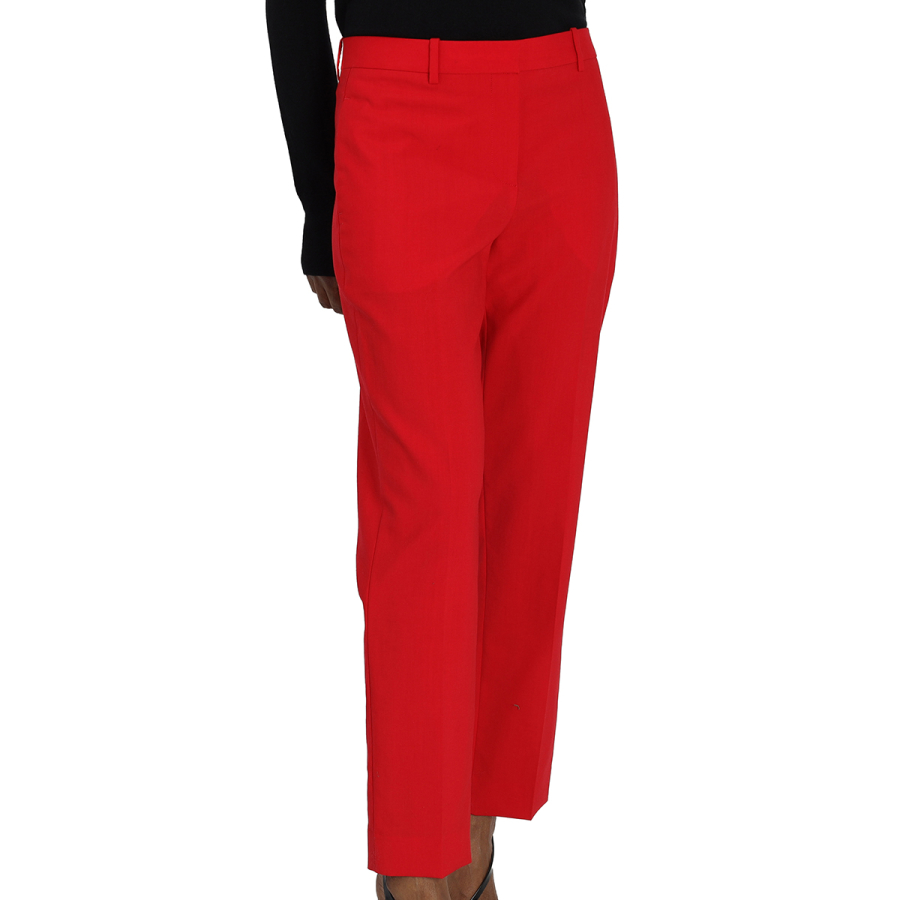 Givenchy Ladies Pop Red Concealed Fastening Tailored Trousers, Waist Size 38''