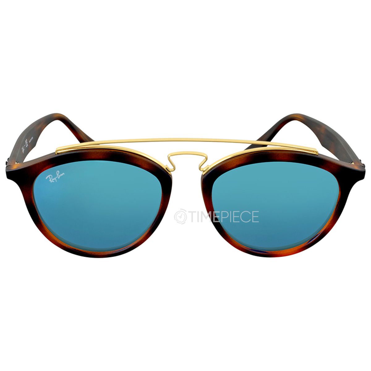 Ray ban round online blue mirror