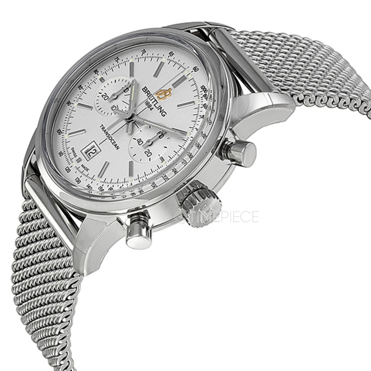 Breitling Men's A4131012-G757SS Transocean 38 Automatic Chronograph Stainless Steel Watch