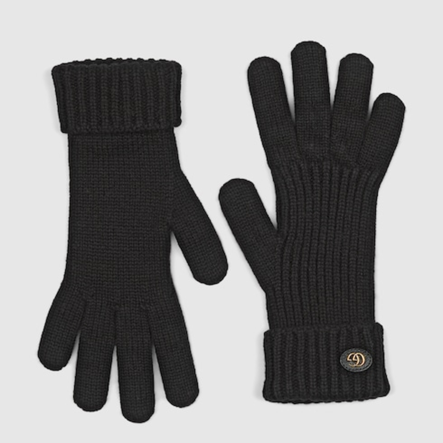 Gucci Wool Cashmere Gloves With Double G