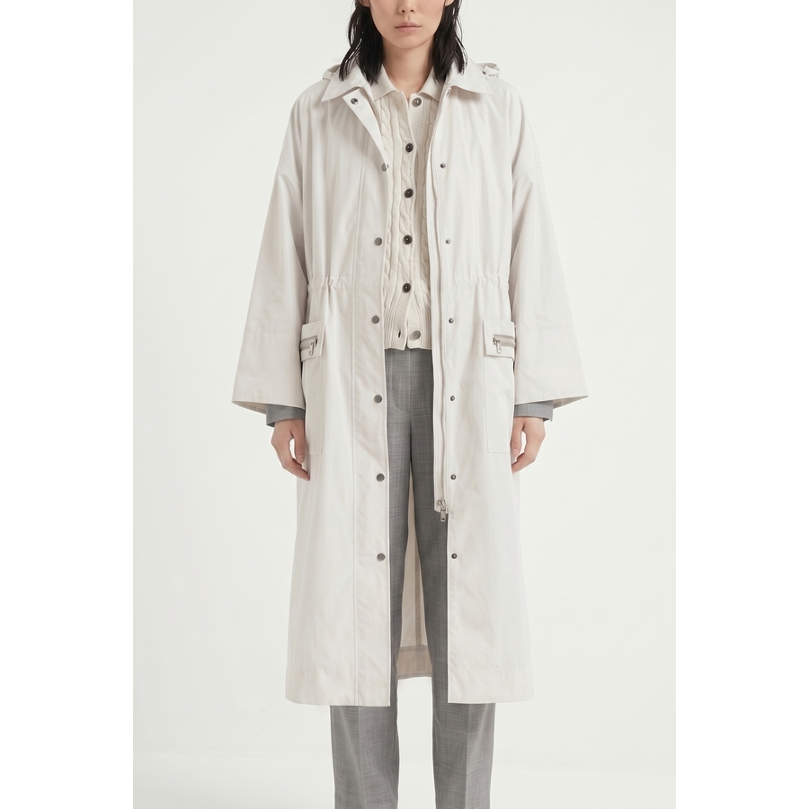 Brunello Cucinelli Wooff White Relaxed Jacket