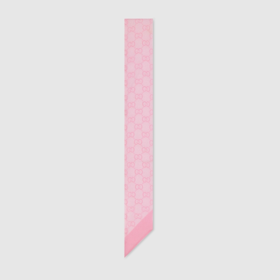 Gucci Printed Silk Chiffon Ribbon