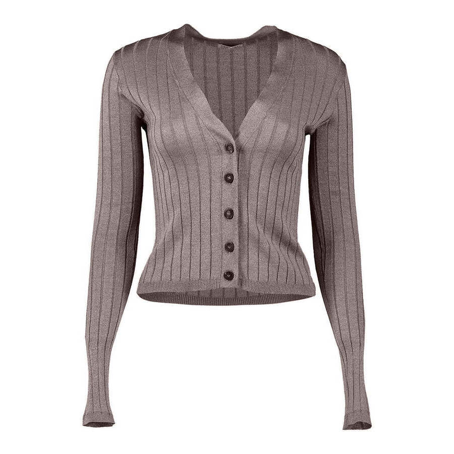 Brunello Cucinelli Wotaupe Silk Blend Sweater