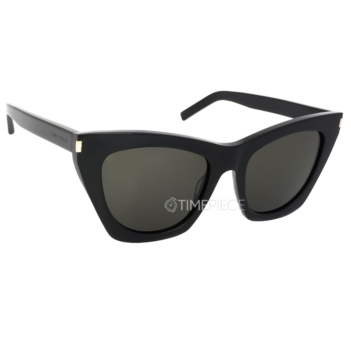 Saint Laurent KATE SL 214 001 Black Dark Grey Lens Cat Eye Women Sunglasses  
