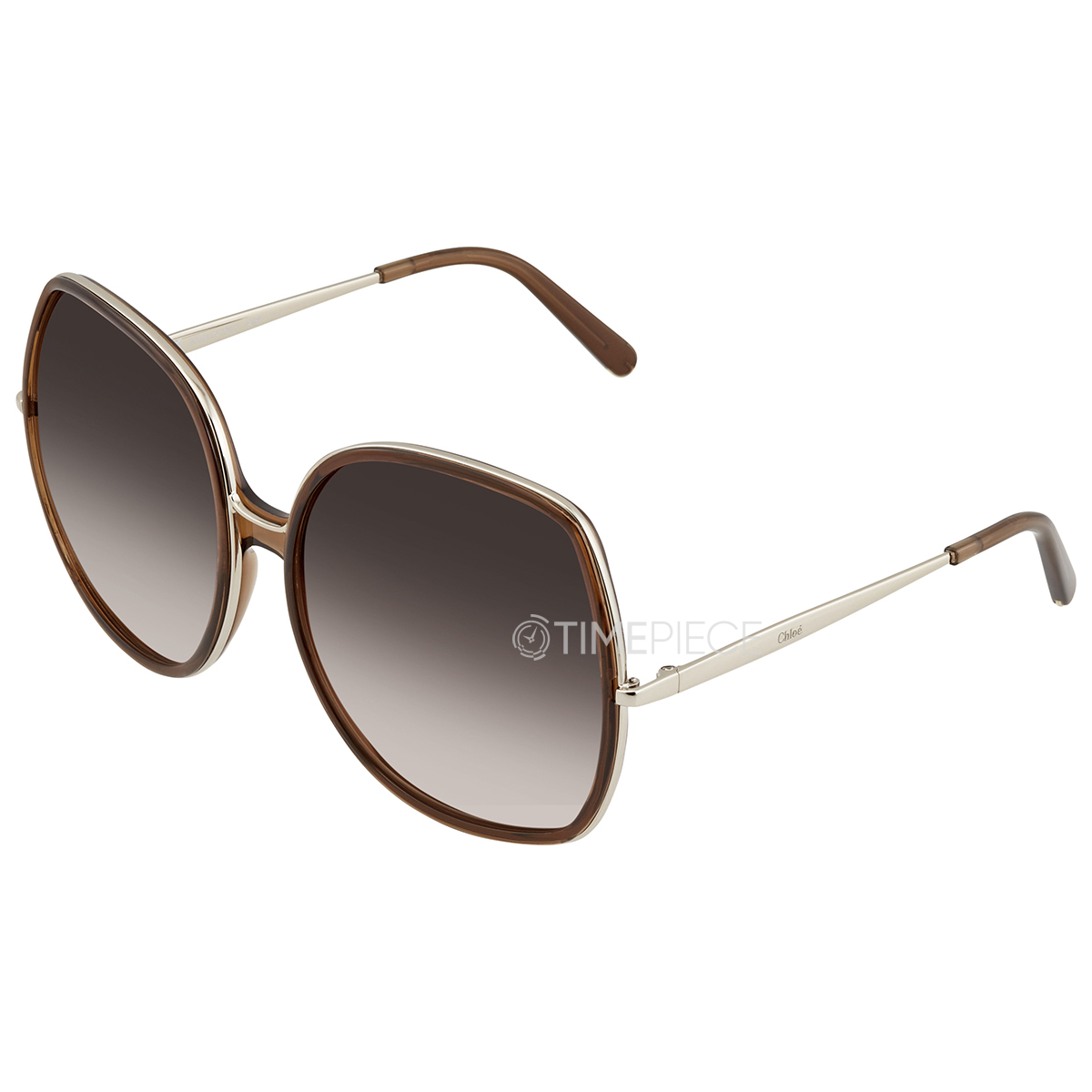 Chloe Brown Gradient Square Sunglasses Ce725s 210