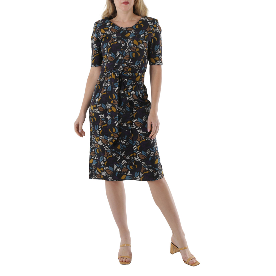 Max Mara Gerald Midi Tunic Dress With Floral Print, Brand Size 36 (US Size 2)