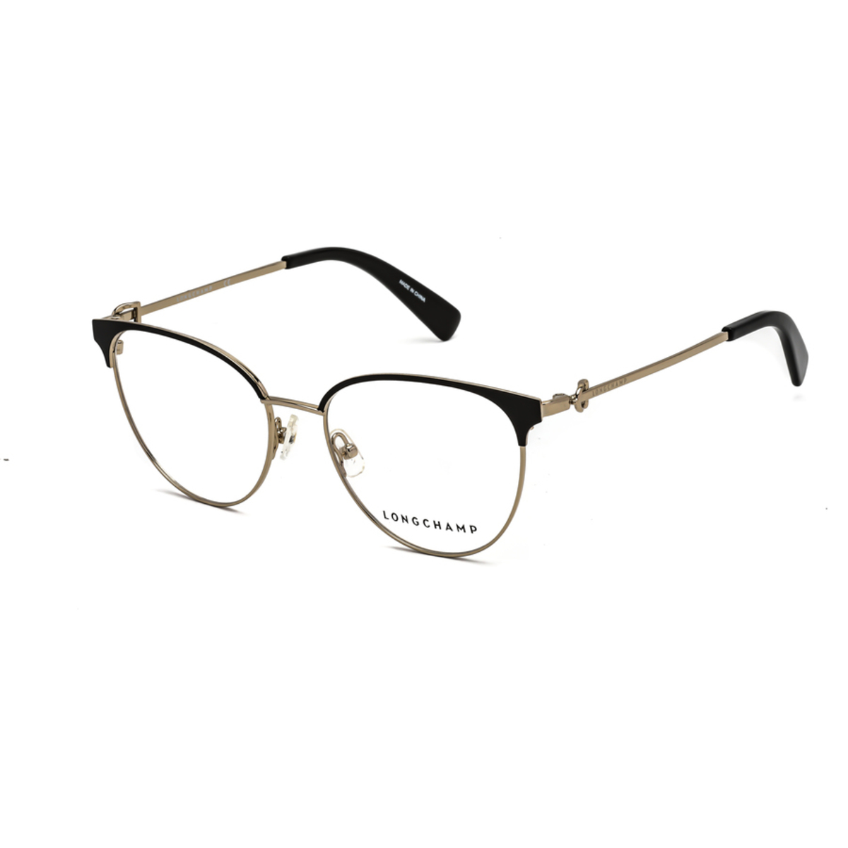 Longchamp Ladies Black Round Eyeglass Frames LO213472052