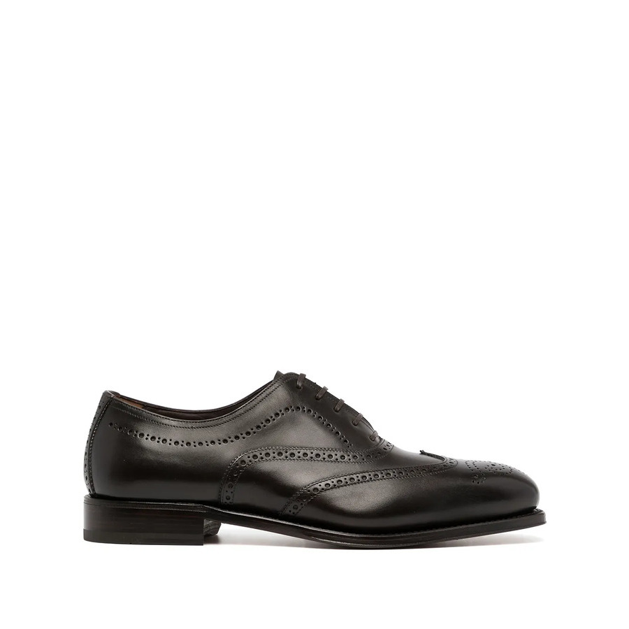 Ferragamo Mens Black Balmoral