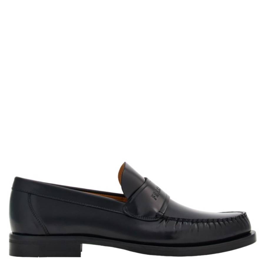 Ferragamo Fort Signature Leather Loafers
