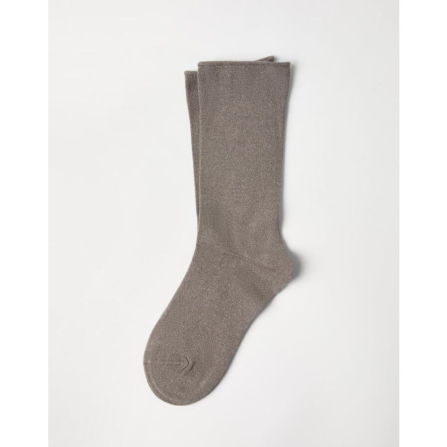 Brunello Cucinelli Wolight Brown Wool Blend Socks