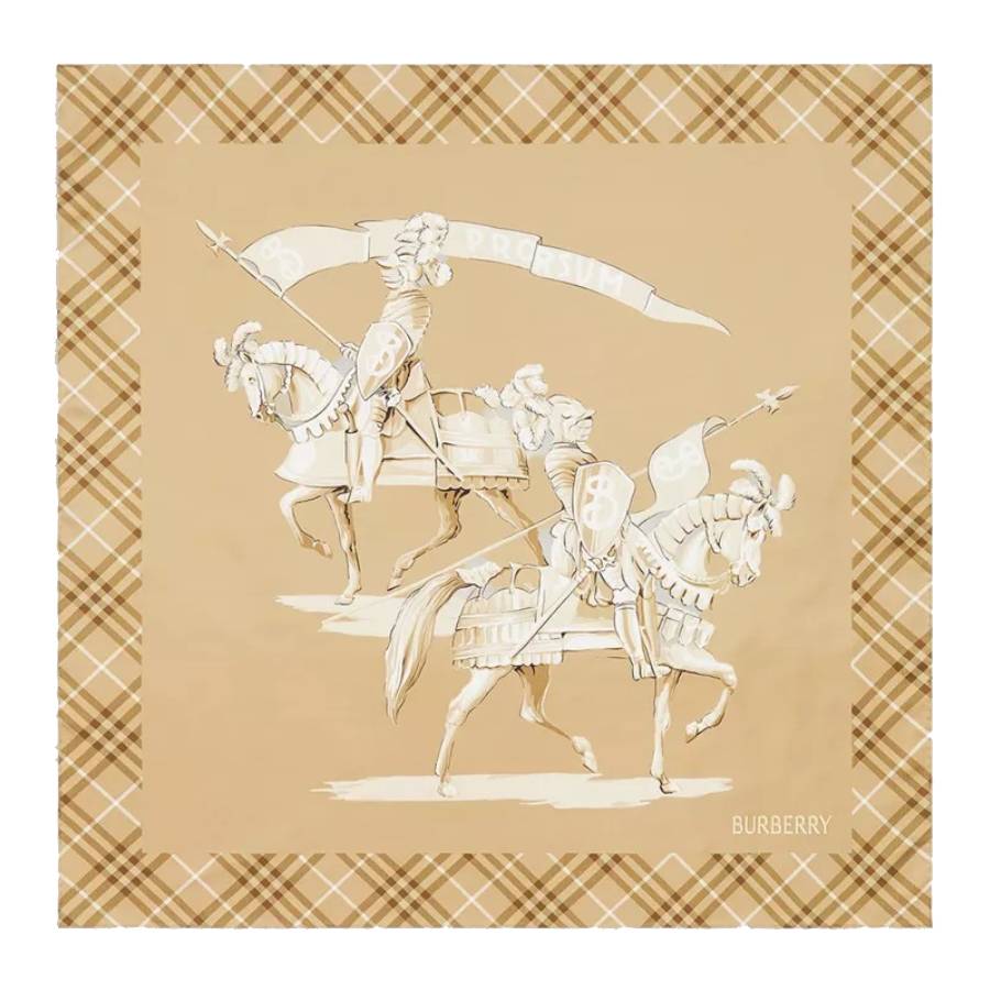 Burberry Archive Knight Silk Scarf