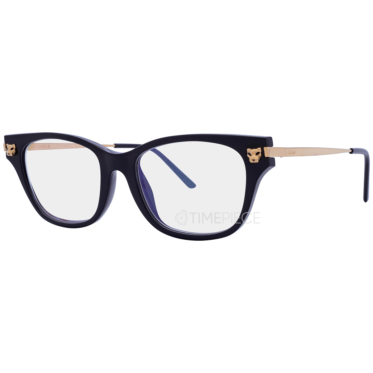 Cartier Demo Cat Eye Ladies Eyeglasses CT0027O 001 50