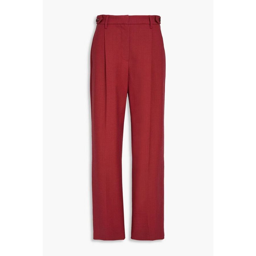 Brunello Cucinelli Wored Wool Tailored Trousers