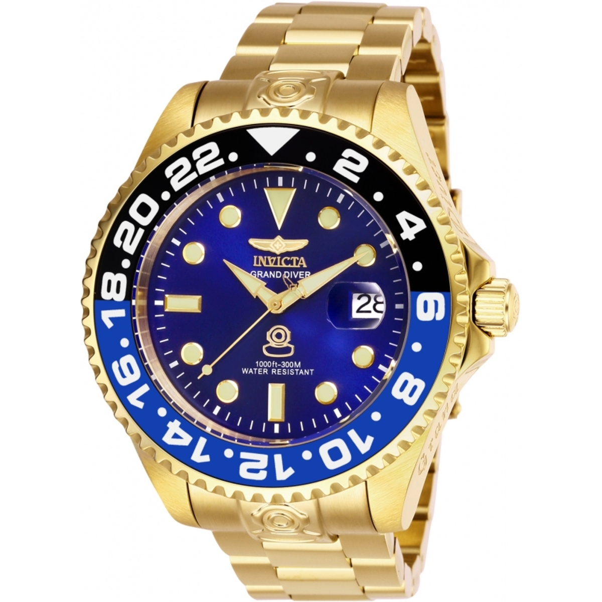 Invicta Pro Diver Automatic Blue Dial Batman Bezel Mens Watch 27971