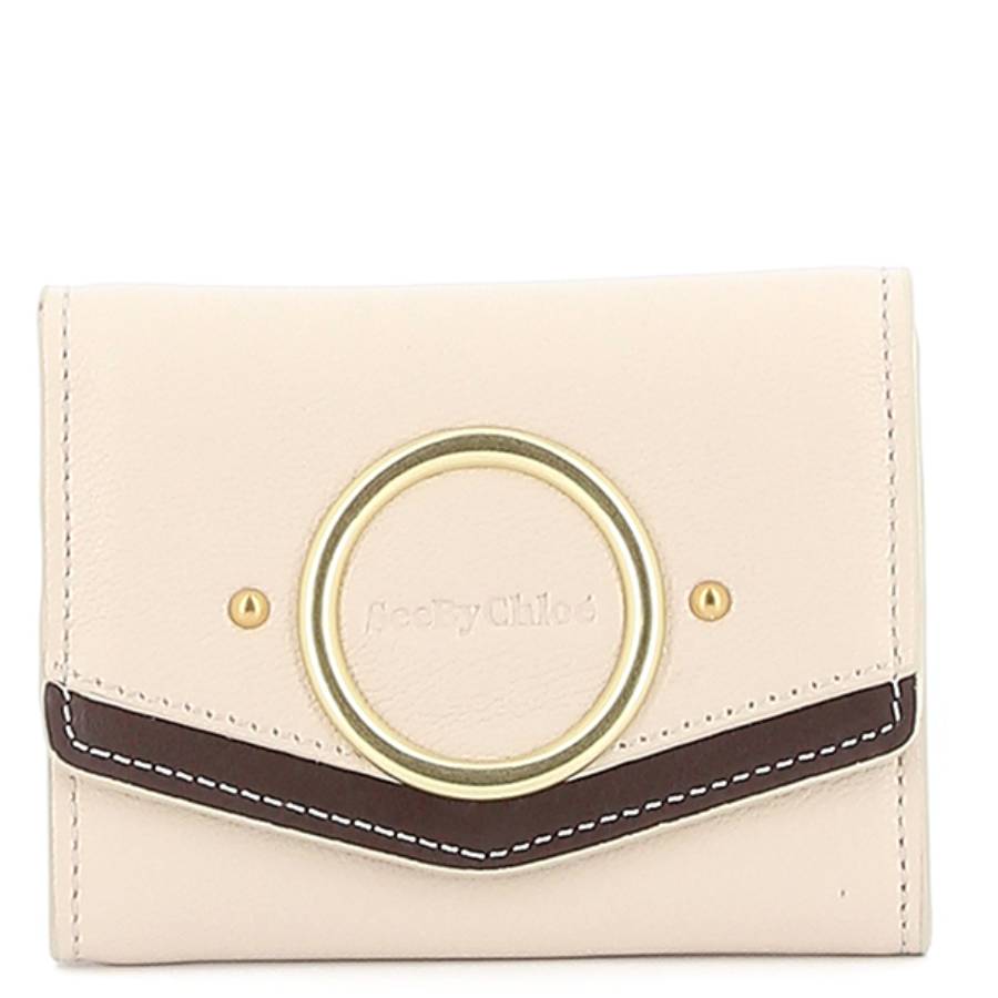 See By Chloe Aura Small Trifold Leather Wallet