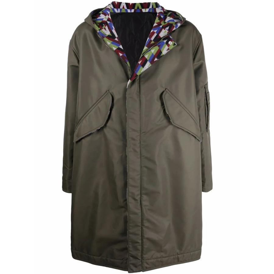Valentino Garavani Optical-Print Parka Coat