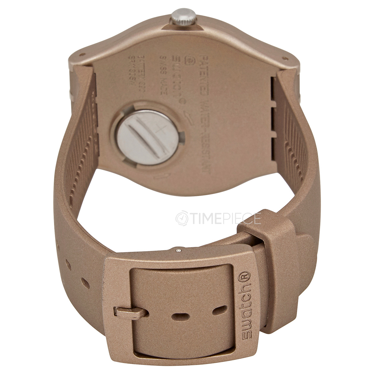 Swatch Powderbayang Quartz Brown Dial Unisex Watch SUOM111