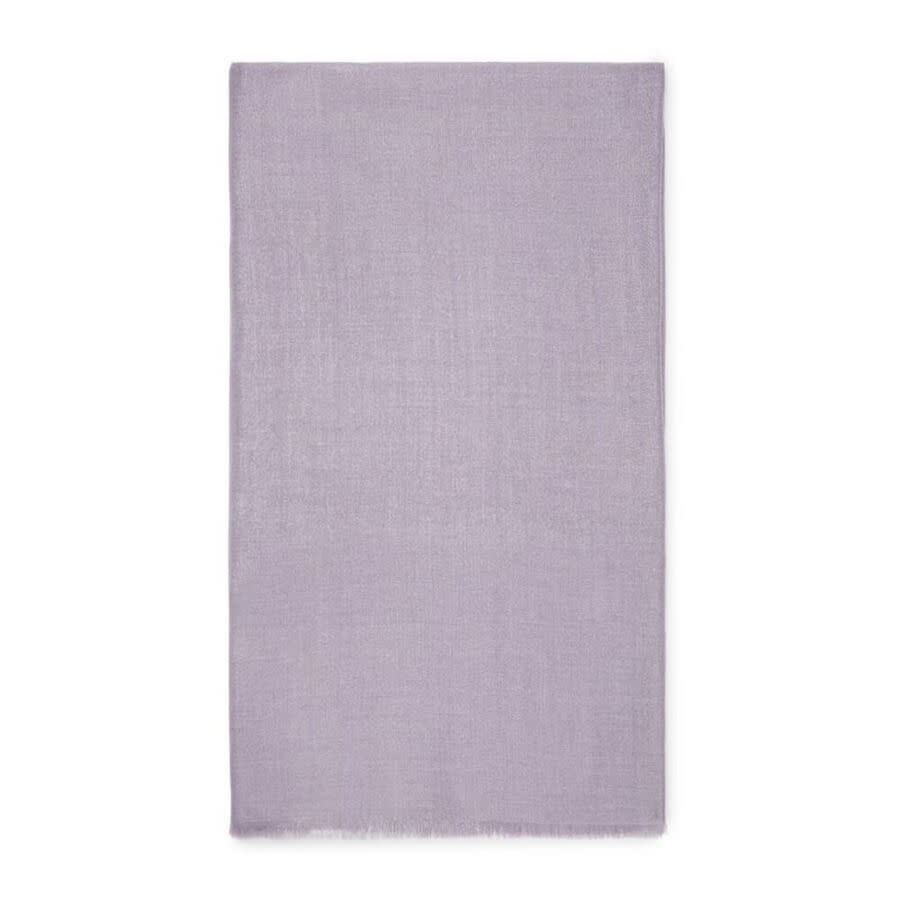 Brunello Cucinelli Light Purple Wool Silk Scarf, Brand Size OS (US Size OS)