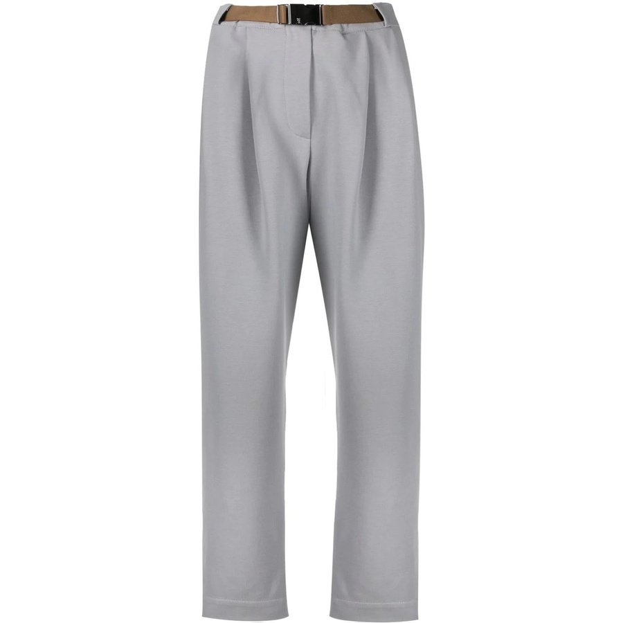 Brunello Cucinelli Women's Cloudy Gray Pleated Trousers