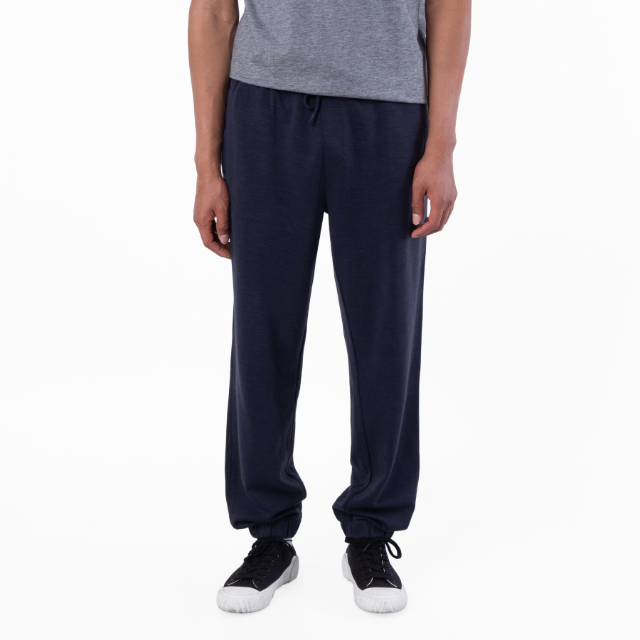 Hugo Boss Mens Dark Blue Regular-Fit Tracksuit Bottoms