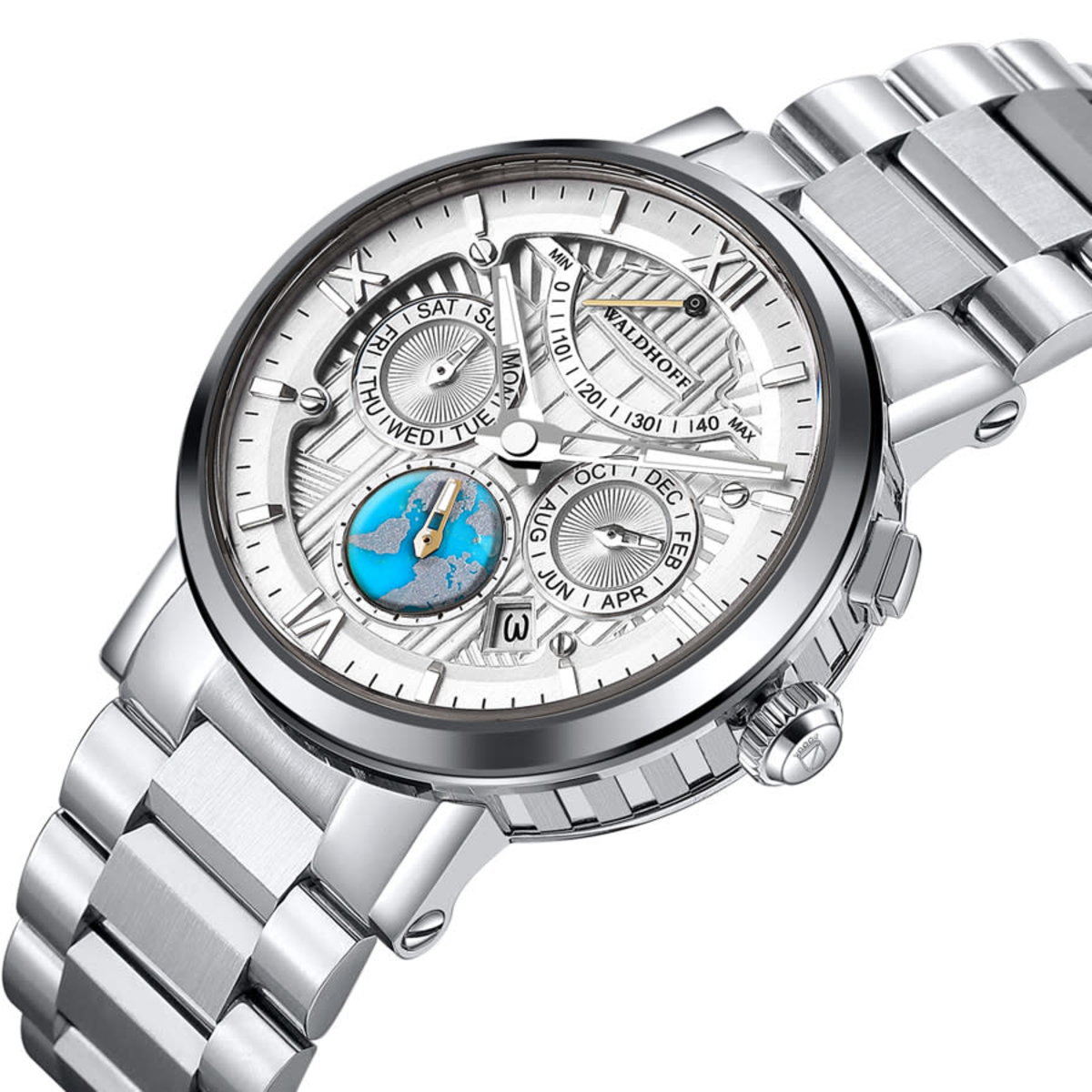 Waldhoff Multimatic II Automatic Silver Dial Mens Watch MW16AT3TM