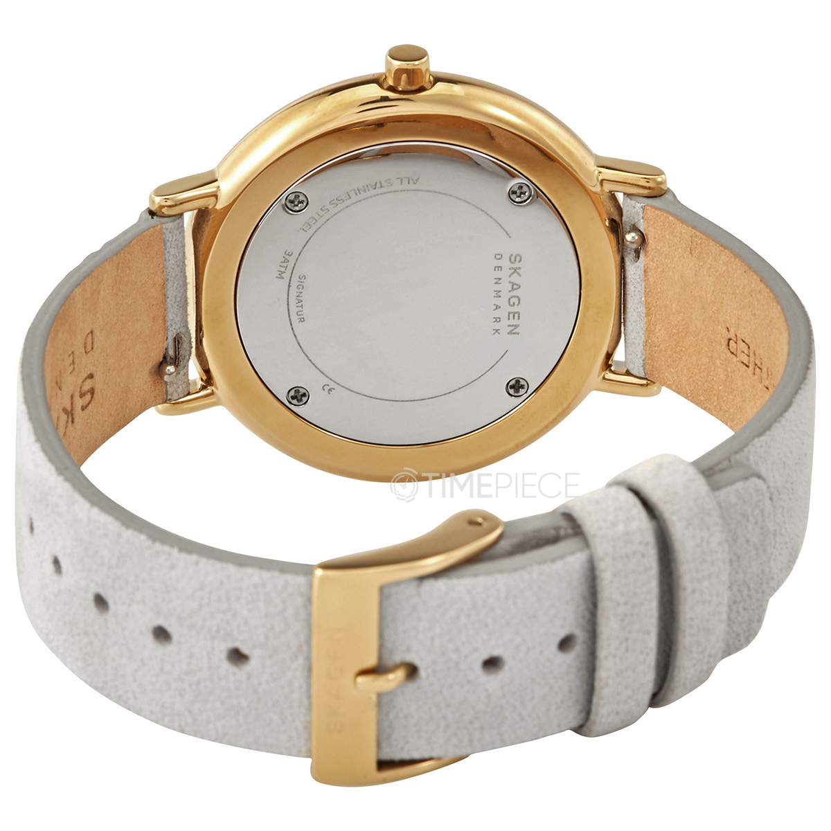 Skagen Signatur Quartz Gray Leather Ladies Watch SKW2772