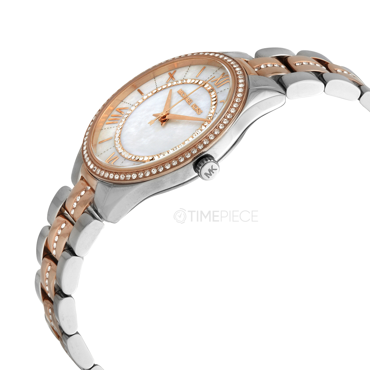 Michael Kors Lauryn Quartz White Mother of Pearl Dial Ladies Watch