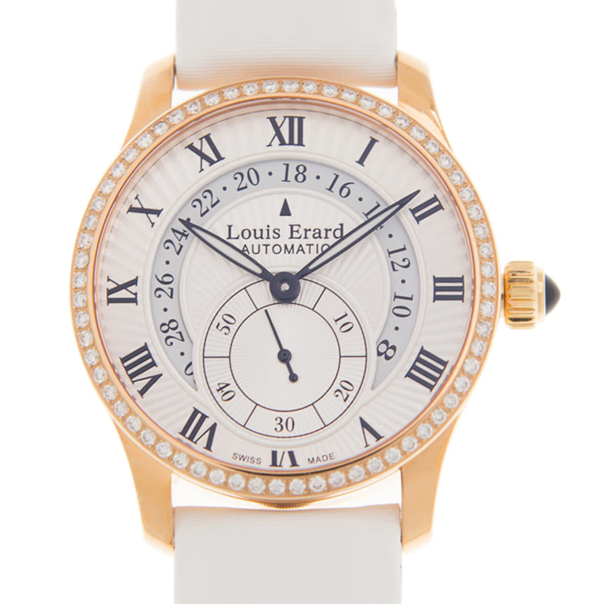 Louis Erard Heritage Automatic Diamond White Dial Ladies Watch