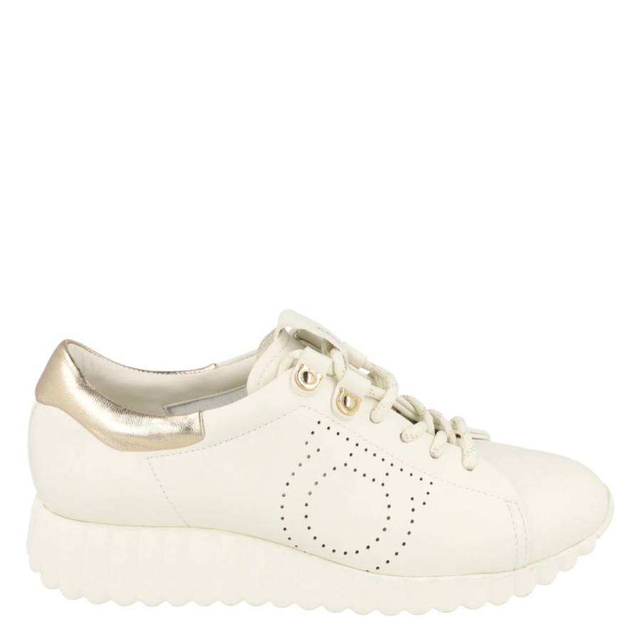 Ferragamo Ninfa White Sneakers