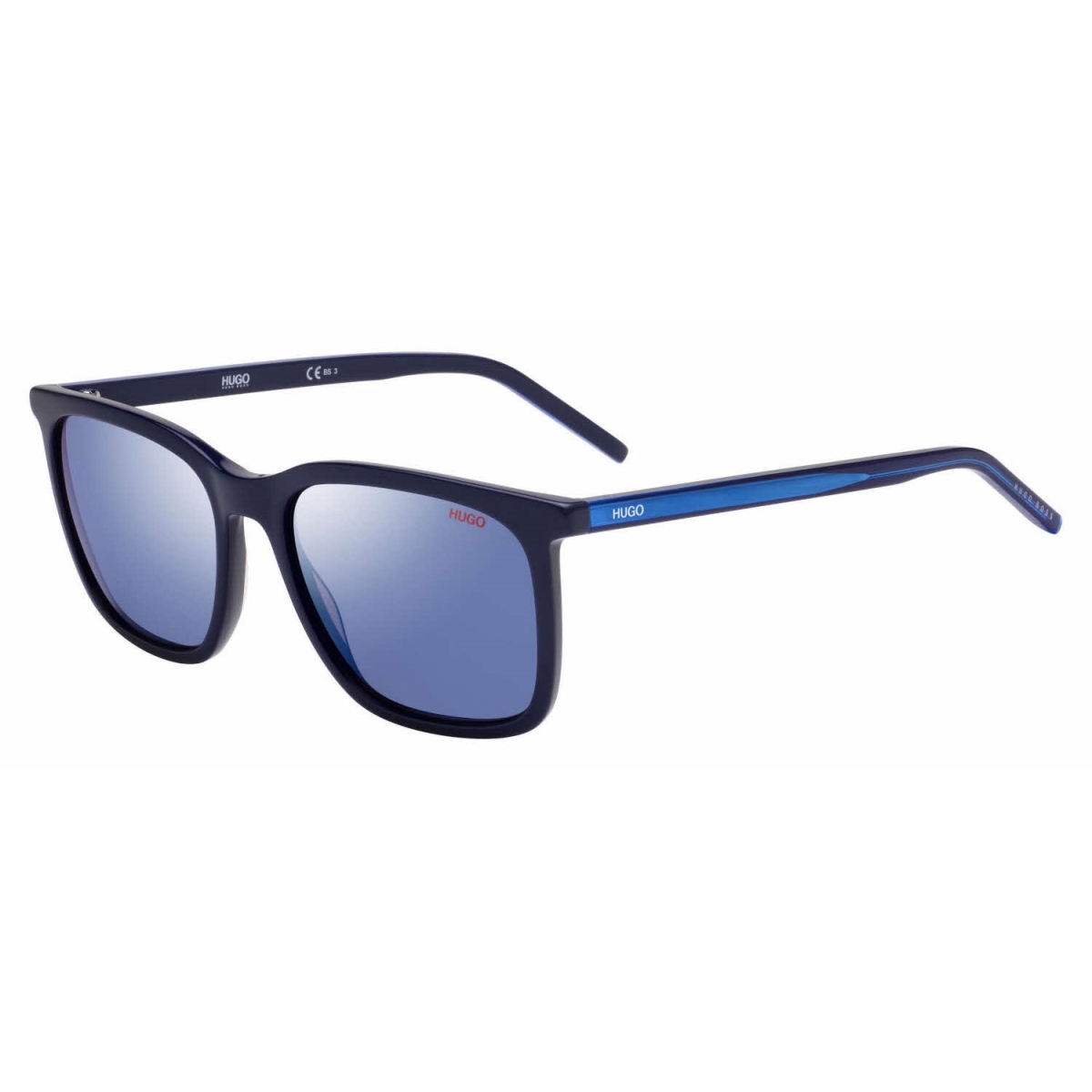 Hugo Boss Blue Sky Mirror Square Mens Sunglasses HG 1027/S 0PJP/XT 55