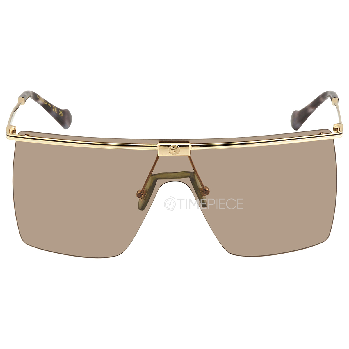 Gucci Brown Rectangular Men's Sunglasses GG1080S 002 56