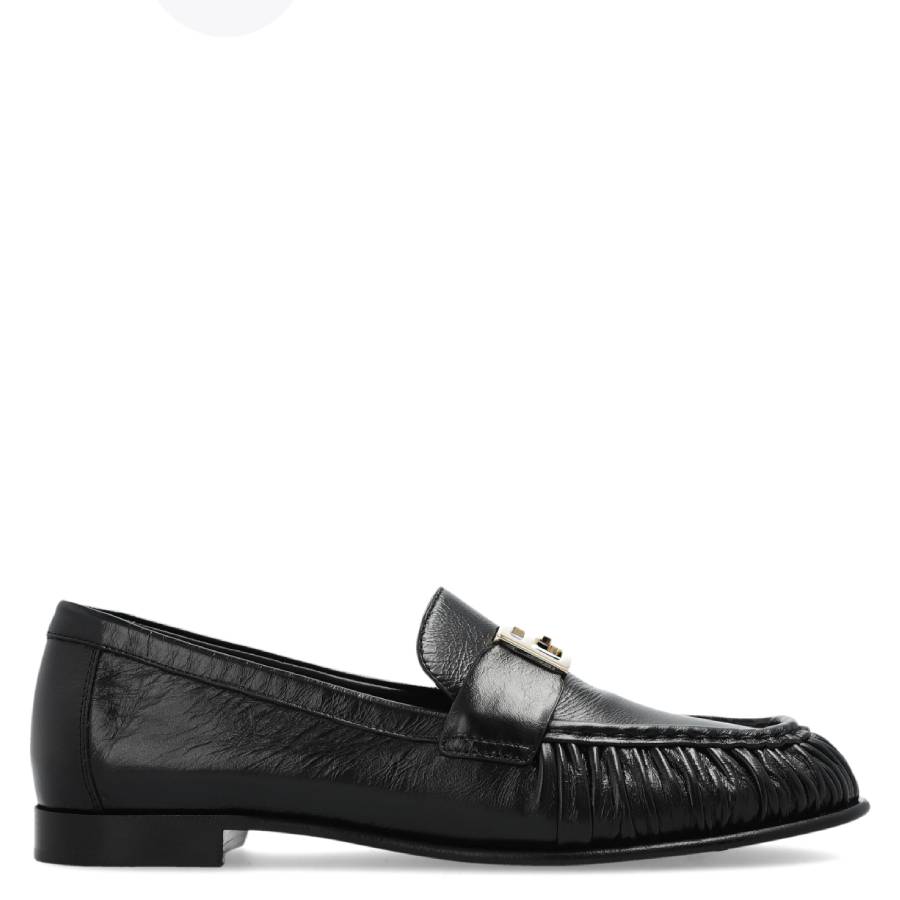 Fendi Baguette Nappa Leather Loafers