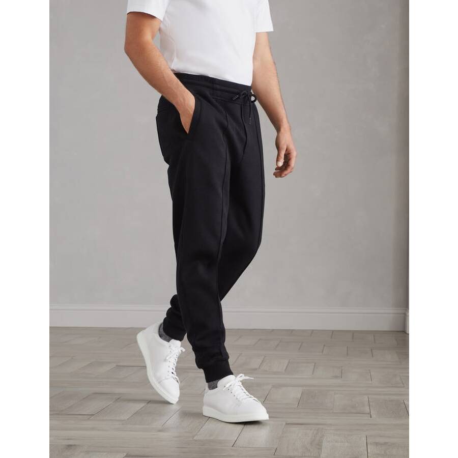 Brunello Cucinelli Mens Black Cotton Blend Jogger Trousers