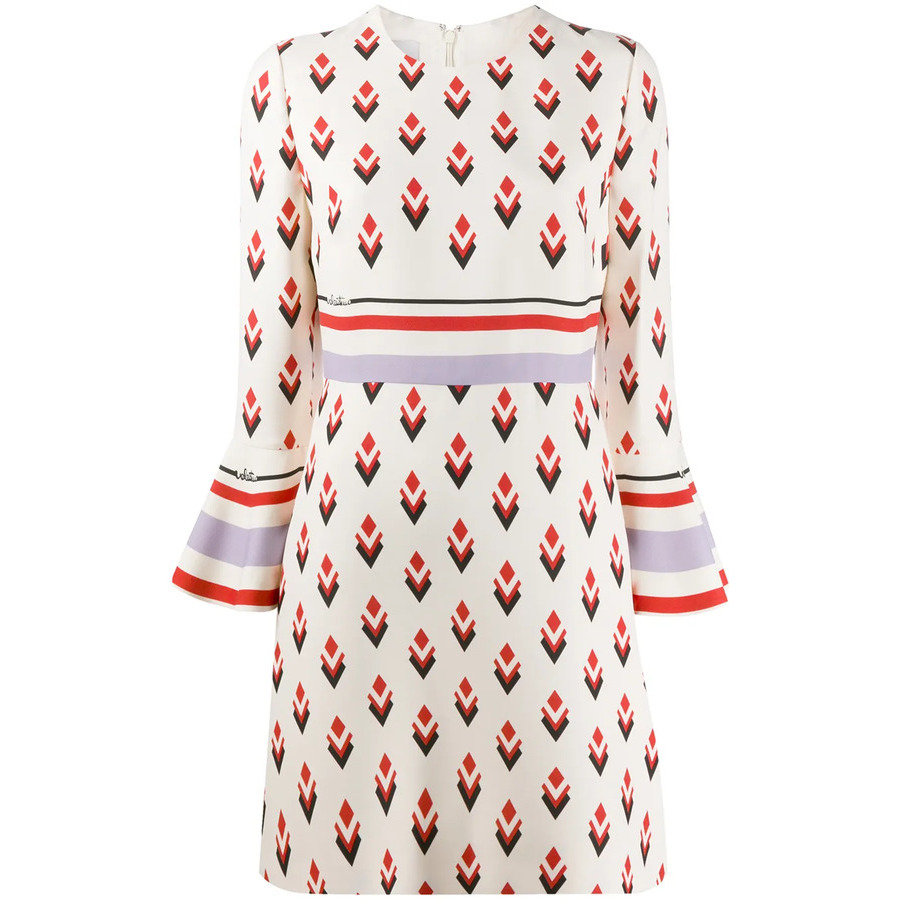 Valentino Garavani Geometric-Print Dress