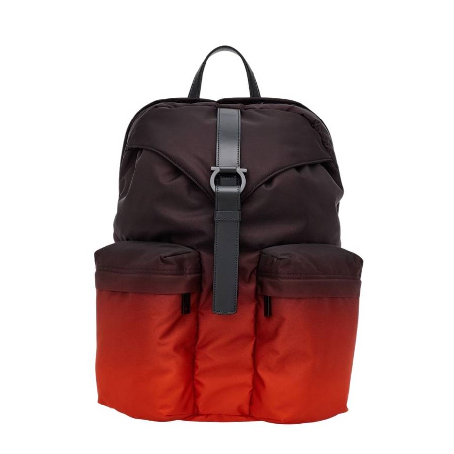 Ferragamo Adjustable Strap Gancio Backpack