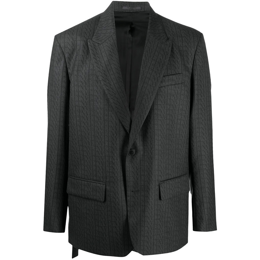 Valentino Garavani Vltn Print Single-Breasted Blazer