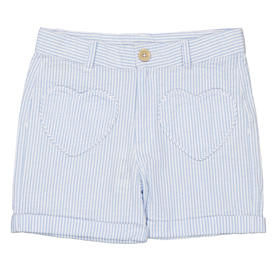 Bonton Kids Farah Striped Heart Pocket Shorts