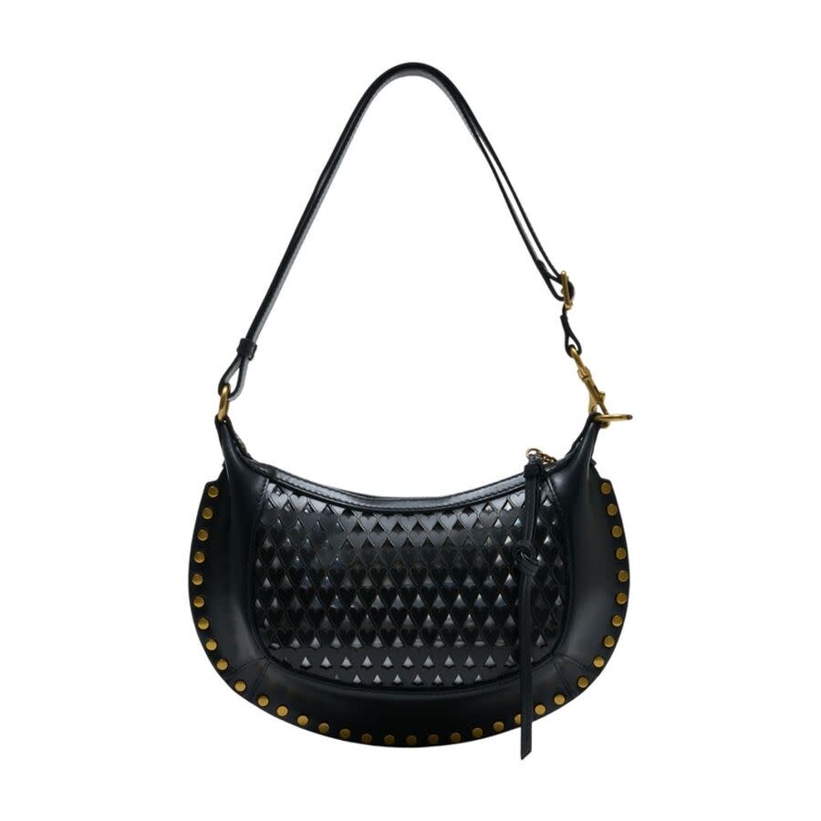 Isabel Marant Oskan Moon Shoulder Bag  Black
