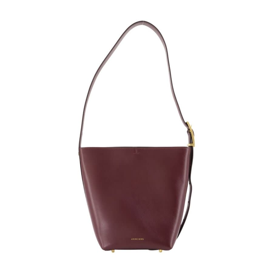 Anine Bing Elly Shoulder Bag Burgundy