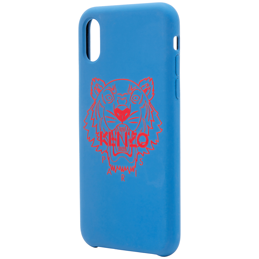 Kenzo Mens iPhone XS Max Tigger Case In Royal Blue