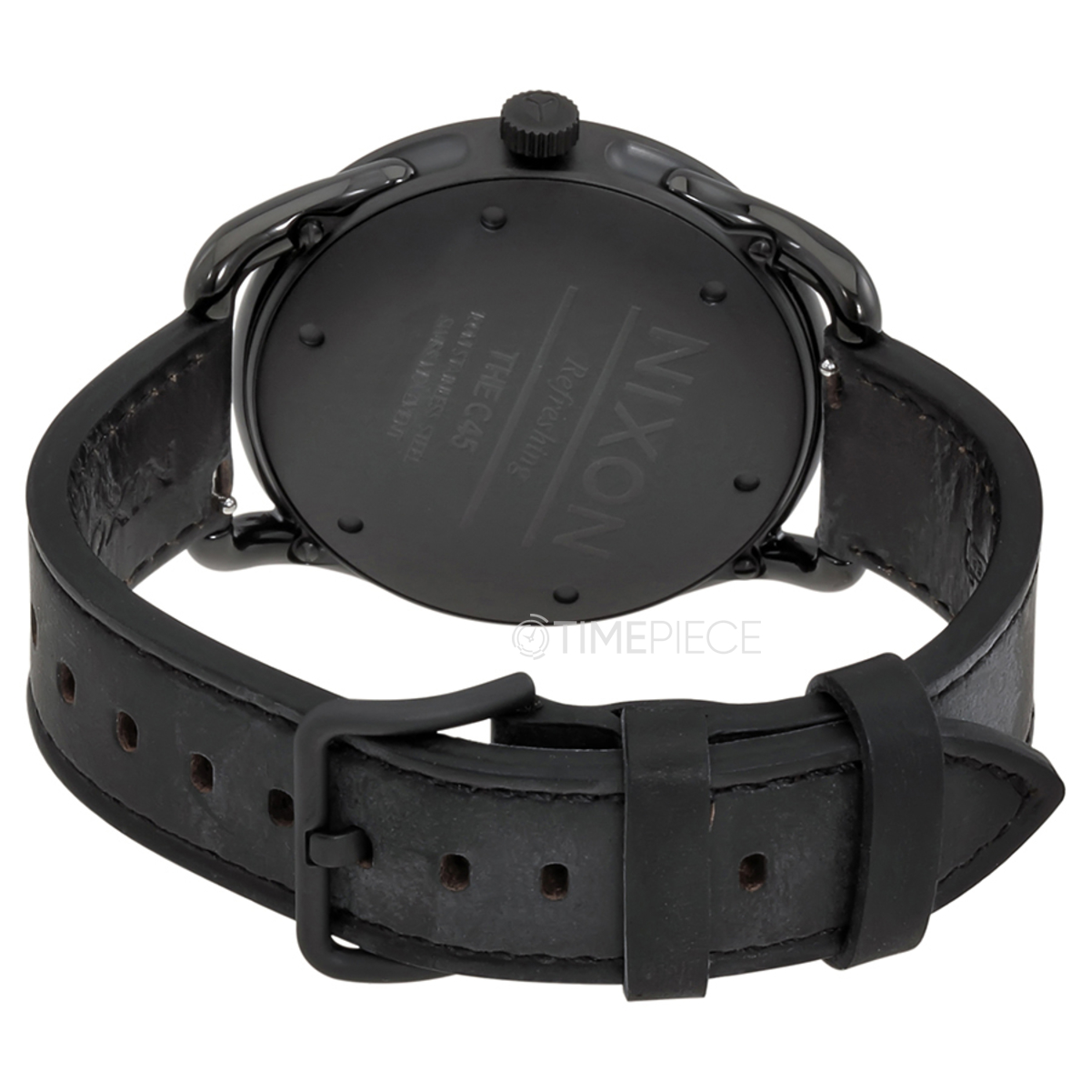 Nixon Porter Leather Watch - All Black