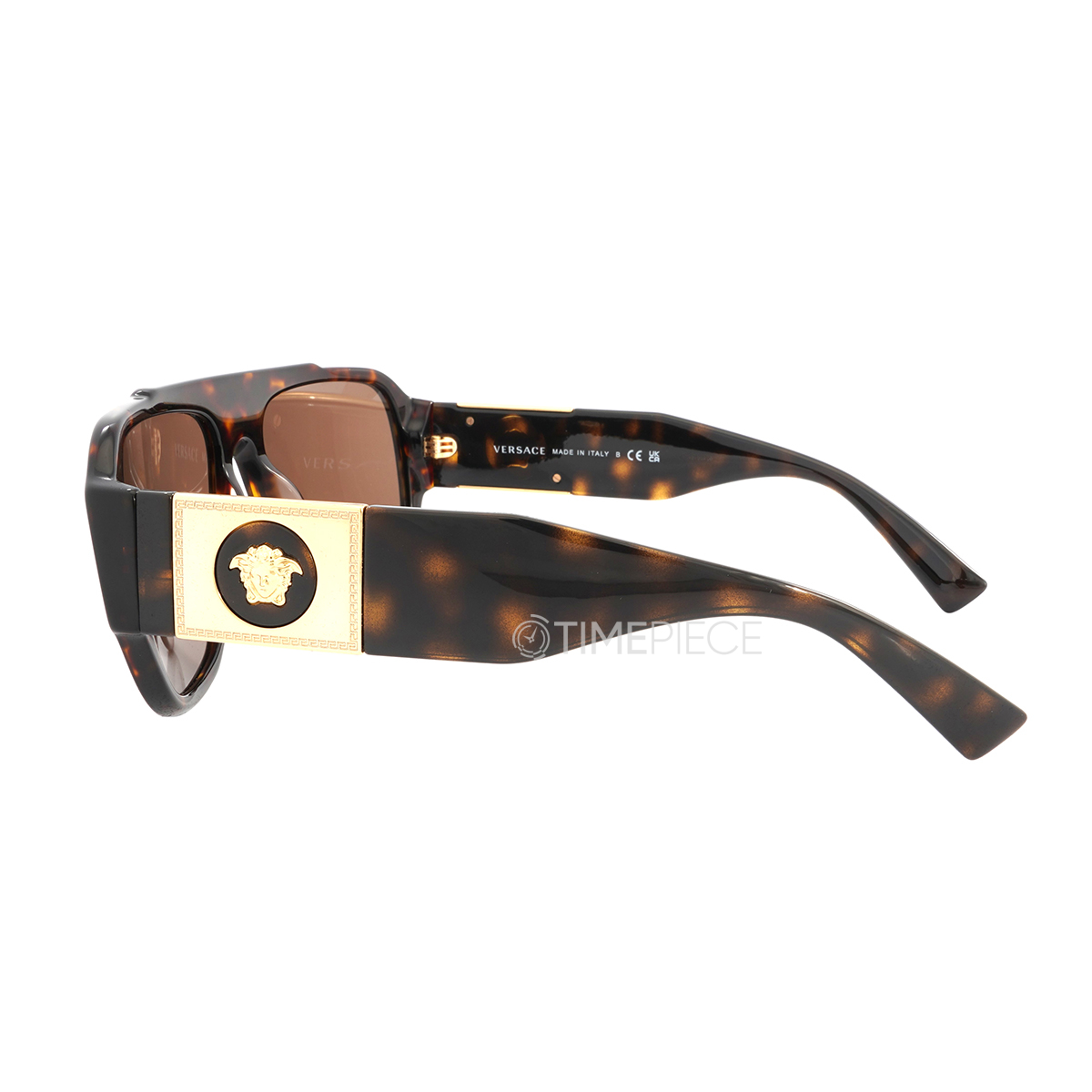 Versace Dark Brown Pilot Mens Sunglasses VE4436U 108/73 57