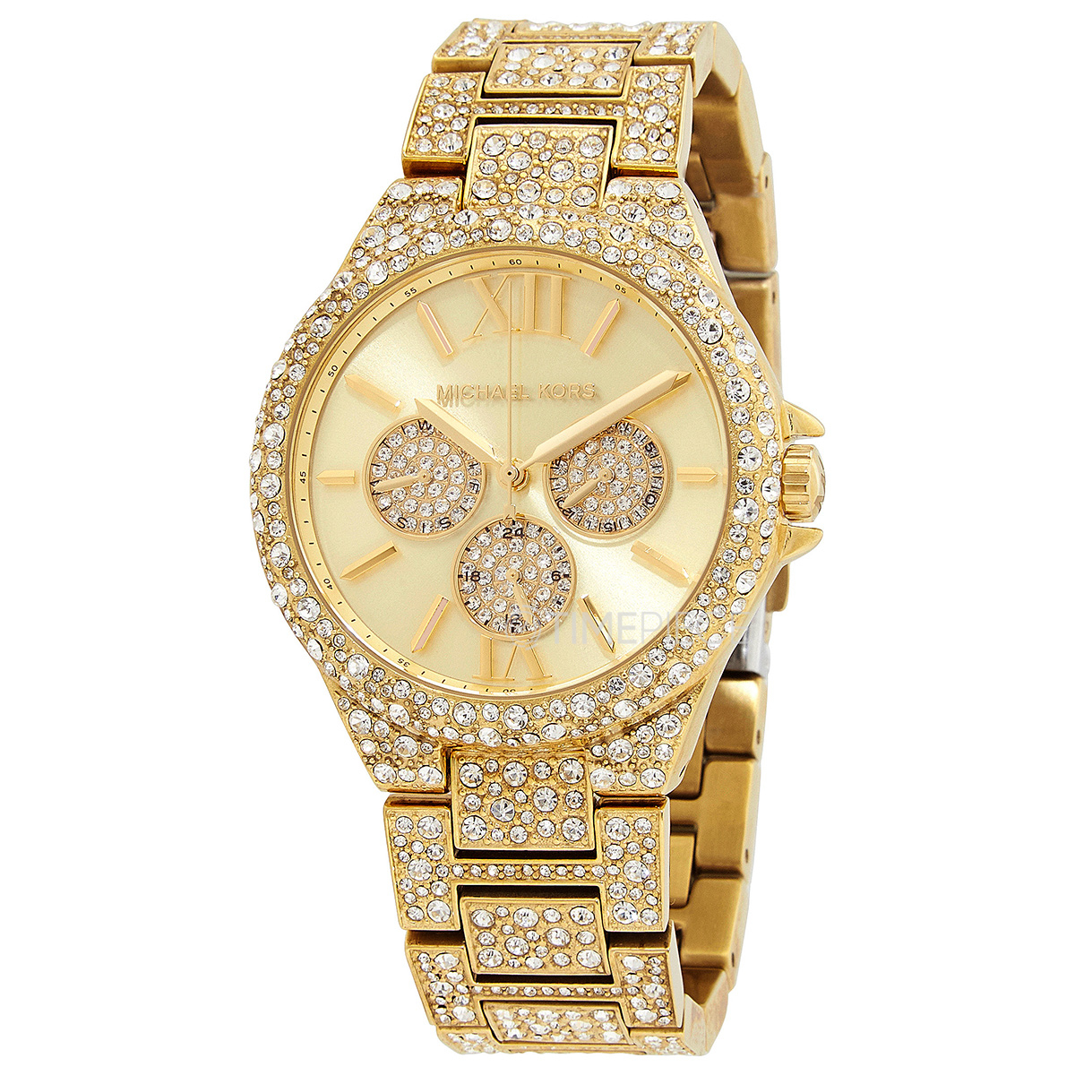 Michael Kors Camille Chronograph Quartz Crystal Gold Dial Ladies