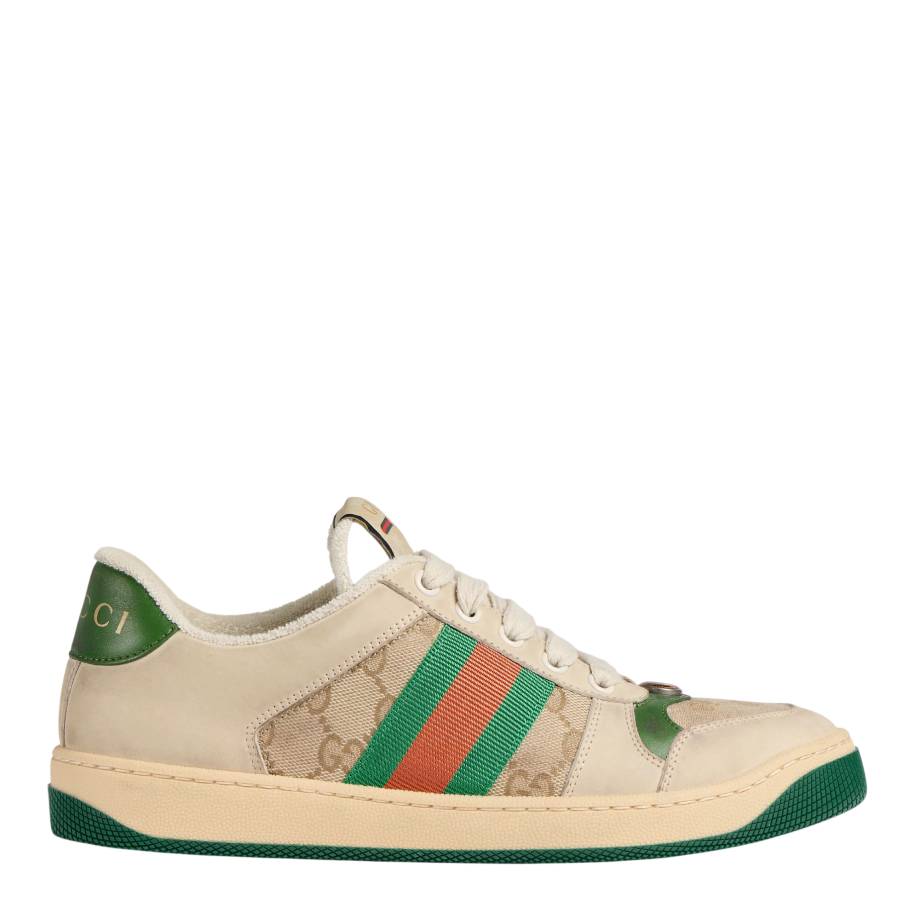 Gucci Green Heel Screener Sneakers